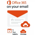 Microsoft Office 365 (Latest) – with 1TB Secure OneDrive Storage -1Year Validity – On your Own E-mail